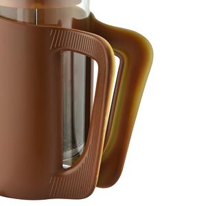 Nouvelle cafetière à piston en acier inoxydable à <span class=keywords><strong>double</strong></span> paroi personnalisée populaire, cafetière manuelle avec sablier et thermomètre - Product Image 4