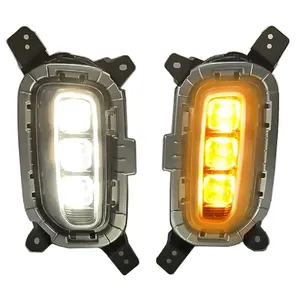 RoadRage הודו גרסת LED DRL בשעות היום ריצת אור אור יום ערפל מנורת עבור Kia KX3 Seltos 2019 2020 2021