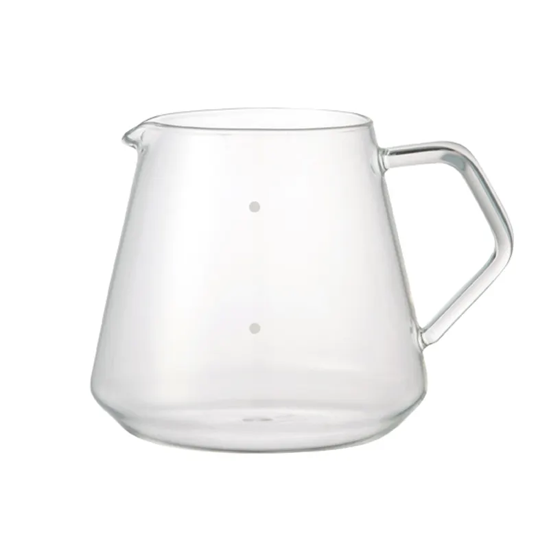 Alto caffè di vetro borosilicato della teiera del caffè del Server del caffè & insiemi di tè 1 Pcs/sacchetto di bolla/scatola bianca 400ml,600ml