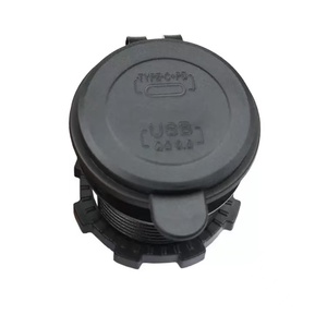 48W PD QC3.0 デュアル<span class=keywords><strong>USB</strong></span>カーチャージャー 12V 24V パネルマウント充電ソケット フリップリッド 車 ボート RV用 - Product Image 4