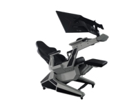 EASE POD PRO Easecomfy Recline Zero Gravity Gaming rig Computer Cockpit pour 2 moniteurs, chaise inclinable ergonomique, poste de travail