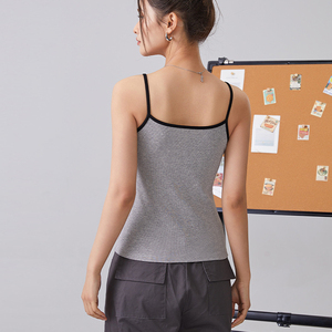 <span class=keywords><strong>Top</strong></span> <span class=keywords><strong>Senza</strong></span> <span class=keywords><strong>Maniche</strong></span> con Sottoveste Bianca Lavorata a Maglia con Scritta, Nuovo Stile per Abbigliamento Estivo Femminile - Product Image 2