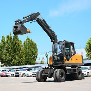 Free Nipping Graafmachine Wielen Hydraulische Grote Digger Zware Graafmachine Rubber Wiel Duurzame Graafmachine Met Wielen Te Koop - Product Image 1