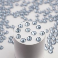 Perles de strass en résine époxy saphir indien de 5 mm, forme diamant, trou central, à coudre, accessoires de bijouterie DIY pour vêtements