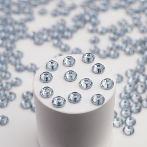 Perles de strass en résine époxy saphir indien de 5 mm, forme diamant, trou central, à coudre, accessoires de bijouterie DIY pour vêtements - Product Image 6