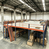 HONGXIN Étagère de mezzanine en acier robuste sans boulons, en acier laminé à froid, avec revêtement en poudre, réglable, protection contre la corrosion, personnalisable