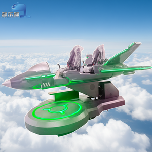 เครื่องจำลองการบิน 9D VR สำหรับ 2 ผู้เล่น เครื่องขับขี่เสมือนจริงในร่ม เกมอาร์เคดเสมือนจริง ระบบพีซี - Product Image 1