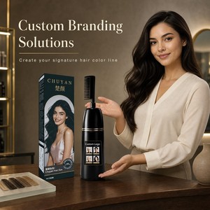 Crème colorante capillaire permanente longue durée à l'essence naturelle avec pinceau intégré, prix d'usine, qualité professionnelle - Product Image 1