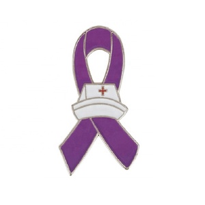 Rosettes Satin <b>Ribbon</b> Metal Gold Plated Pin Badge Breast Cancer Nurse Enamel Pins Blue Red Pink Custom Brooch Pin Badge Nurse - Product Image 5