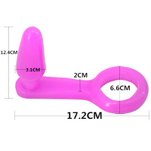 FAAK-pene de goma  CHGD28 para masturbación femenina, producto para adultos, consoladores con forma de semilla y tapón <span class=keywords><strong>anal</strong></span> - Product Image 6
