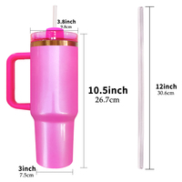 Entrepôt américain H1.0 H2.0 en acier inoxydable plaqué or cuivre arc-en-ciel 40oz 30oz 20oz gobelet pour gravure laser