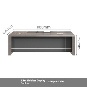 Bàn điều hành đơn giản của Chủ tịch hiện đại một người với ghế thoải mái cho người quản lý hoặc văn phòng của ông chủ - Product Image 6