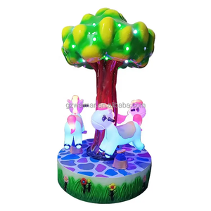 Fournitures de fête de Noël 3 sièges chinois carrousel tour intérieur Chine - Product Image 3