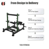 Máquina de Hip Thrust Guiada con Barra Smith, Almohadilla Ancha para Cadera, Plataforma Texturizada para Pies, Rieles Dobles y Base Estable para Centros Deportivos