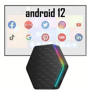 Boîtier smart tv full hd 4k, ultra-sortie, android 12, 6k ram, 8 go rom, 128 go, 64 bits, décodeur iptv tv box