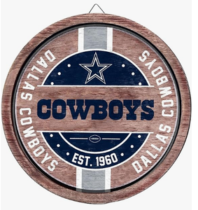 Dallas Cowboys 32 NFLteams legno appeso a parete in legno segno di arredamento ristorante segno rustico in legno - Product Image 1
