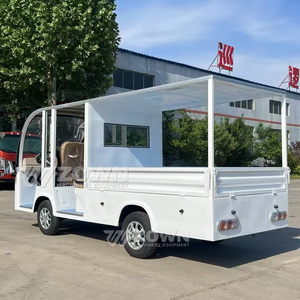 Carro Eléctrico Plano con Parasol, de Baja Velocidad, para Transporte de Mercancías en Fábricas y Comunidades - Product Image 2