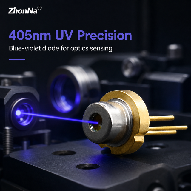 ZhonNa 405nm 600mW Blue Violet UV Laser Diode Module 5.6mm Optical Sensor LD Testing Analysis Instruments Parts Accessories New