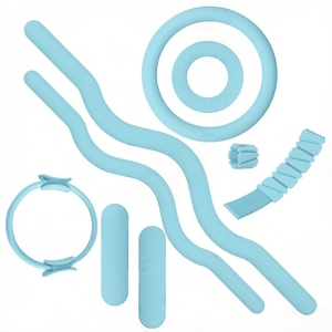 <span class=keywords><strong>Kit</strong></span> de Démarrage Yoga Personnalisable avec LOGO : Anneau de Yoga, Barre de Musculation, Haltère en Silicone pour Fitness et Accessoires de Pilates - Product Image 2