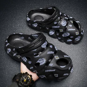 2024 Hedian OEM New Summer Men Women Luxury Flat Sandals Slippers Hole Shoes Cute Designer EVA Casual Clogs For Boys Girls