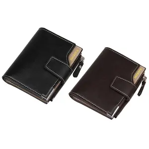 Yiwu Manufacturer Men Wallets Cow Leather 2024 Made in China