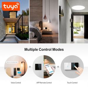 สวิตช์ติดผนังแบบสัมผัสกระจกย้อนยุค Smart 1CH WIFI EU 10A รุ่น <span class=keywords><strong>QD</strong></span> Smart-TY-E1 ปี 2025 - Product Image 3