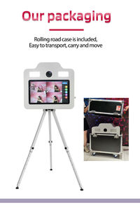 Cabine <span class=keywords><strong>photo</strong></span> édition Noël avec écran tactile <span class=keywords><strong>de</strong></span> 21,5 pouces, lumière d'appoint et trépied, coque <span class=keywords><strong>de</strong></span> photomaton DSLR, photomaton <span class=keywords><strong>de</strong></span> fête - Product Image 2