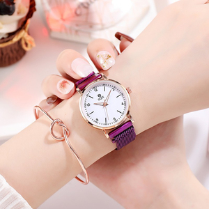 Reloj de cuarzo minimalista, elegante y con estilo, con cierre magnético, moderno y con temática de madera natural. - Product Image 2