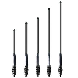 Antenne radio pour SUV Jeep 40cm 60cm 75cm 107cm 5.5mm, antenne VHF UHF GME noire à ressort avec support en L - Product Image 3