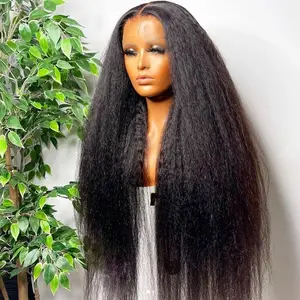 Peruca de cabelo brasileiro, barata transparente hd renda cacheado cabelo humano 4x4 para mulheres negras