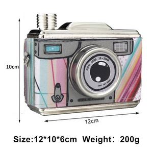 Cadeau créatif : Pot à vin portable en acier inoxydable 201, style appareil photo, avec étui en cuir russe, pour l'extérieur - Product Image 4