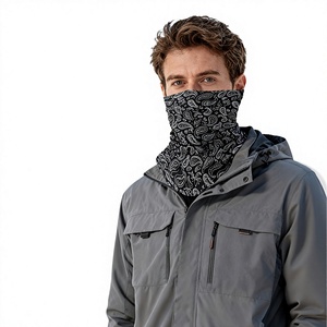 Cache-cou polaire 100 % polyester ZRCE YTR pour homme, écharpe, bandana, masque facial respirant et rafraîchissant avec impression par sublimation pour l'hiver - Product Image 2