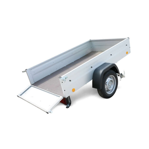 Remorque à plateau basculant légère de 2,1 m x 1,1 m, non freinée, à essieu unique, capacité de charge de 750 kg, galvanisée, OEM ODM - Product Image 5
