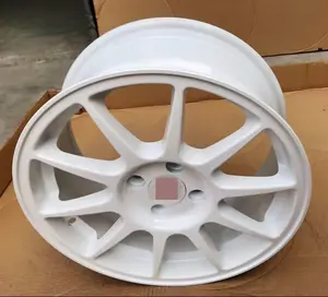 Roda de liga leve com desenho de raios múltiplos 14 16 polegadas 4x100 peças para Mazda Roadster MR para trailer prata peças personalizadas 4 peças