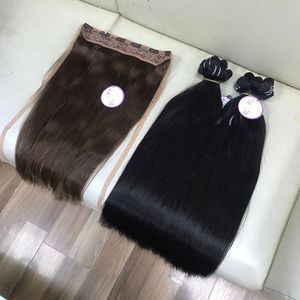 12A grande en Stock cutícula alineada doble dibujado Remy Virgen máquina trama recta de Vietnam ODM OEM - Product Image 2