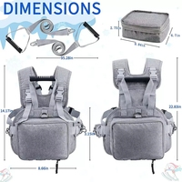 Sangle de ski OEM pour enfants Corde de traction de sécurité sportive Équipement d'entraînement de ski avec sac de poitrine Porte-ski Corde de protection pour débutants