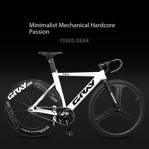 Bicicleta de <span class=keywords><strong>Carretera</strong></span> de Piñón Fijo 700C con Cuadro de Aluminio 6061 y Horquilla de Carbono, Bicicleta Ligera de Una Velocidad para Carreras Urbanas - Product Image 5