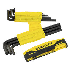 ชุดประแจหกเหลี่ยมแบบด้ามตัว T ยี่ห้อ Stanley 10 ชิ้น ขนาดนิ้ว (อิมพีเรียล) ผลิตจากเหล็กโครเมียมวาเนเดียมเคลือบสีดำออกไซด์ เกรดอุตสาหกรรม - Product Image 1