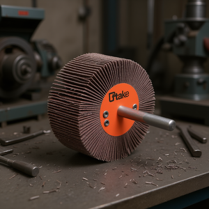 Ttake Abrasive Flap <b>Wheel</b> 40x15 Mm 6 Mm Shaft 180 Grit For Metal <b>Grinding</b> - Product Image 3