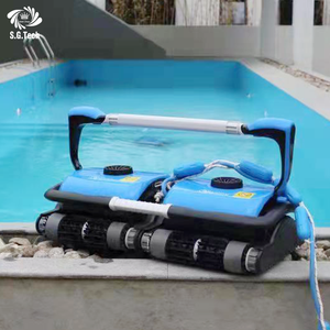 เครื่องทำความสะอาดสระว่ายน้ำอัตโนมัติ Water Crown สำหรับกลางแจ้ง แบตเตอรี่ลิเธียมแบบชาร์จได้ ด้ามจับพลาสติกคุณภาพสูง ดีไซน์ทนทาน - Product Image 5