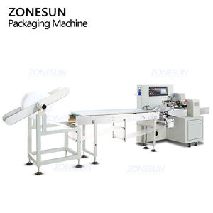 เครื่องบรรจุภัณฑ์แบบห่อแนวนอน ZONESUN ZS-ZB350S พร้อมมอเตอร์เซอร์โวอัตโนมัติและฟิล์มกันกระแทก - Product Image 6