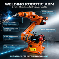Manipulador de Soldadura Automática de Seis Ejes con Programación Fuera de Línea para Soldadura de Chasis de Camiones y Estructuras de Maquinaria de Ingeniería