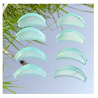 Pads auto-adhésifs brillants pour rehaussement de cils, Foma Bigodini Ciglia 4 paires de protections pour rehaussement de cils, rouleaux de lifting extrême