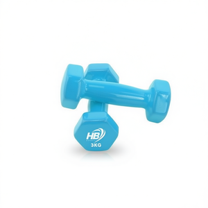 Mancuernas Hexagonales de 3 kg con Revestimiento Brillante Azul, 1 Pieza - Product Image 2