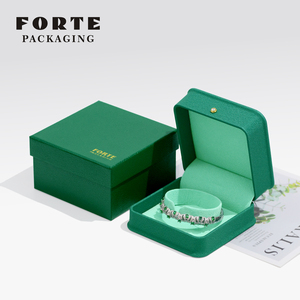 FORTE High Grade Custom Jewelry Set Including Ring Bracelet Necklace <b>Earrings</b> with Personalized Logo <b>Gift</b> Packaging Necklace <b>Box</b> - Product Image 5