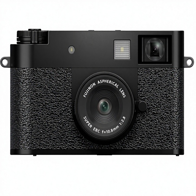 FUJIFILM X Half Premium Compact Camera-Black 10.8mm Focal Length 4K Resolution No Image Stabilization