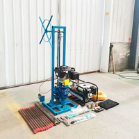Machine de forage portable à moteur thermique pour sondage géologique et forage de puits d'eau, profondeur de forage max. 30 m