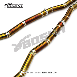 Échappement Catback à Valve Personnalisée Boska en Titane avec Embouts MP pour BMW 530/540/540i G30/G38 2.0T/3.0T B48 2017-2024 - Product Image 3