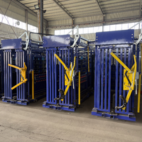 Chute d'encastrement robuste automatique et manuelle pour bovins avec balance, en acier et métal, équipement agricole pour le bétail