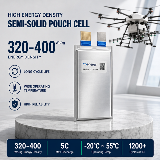 500Wh/KG 350Wh/KG Solid State Batteries 400Wh/KG 450Wh/KG 5C 30Ah 39Ah 50Ah High Density Lipo Battery Cell for UAV FPV Drone